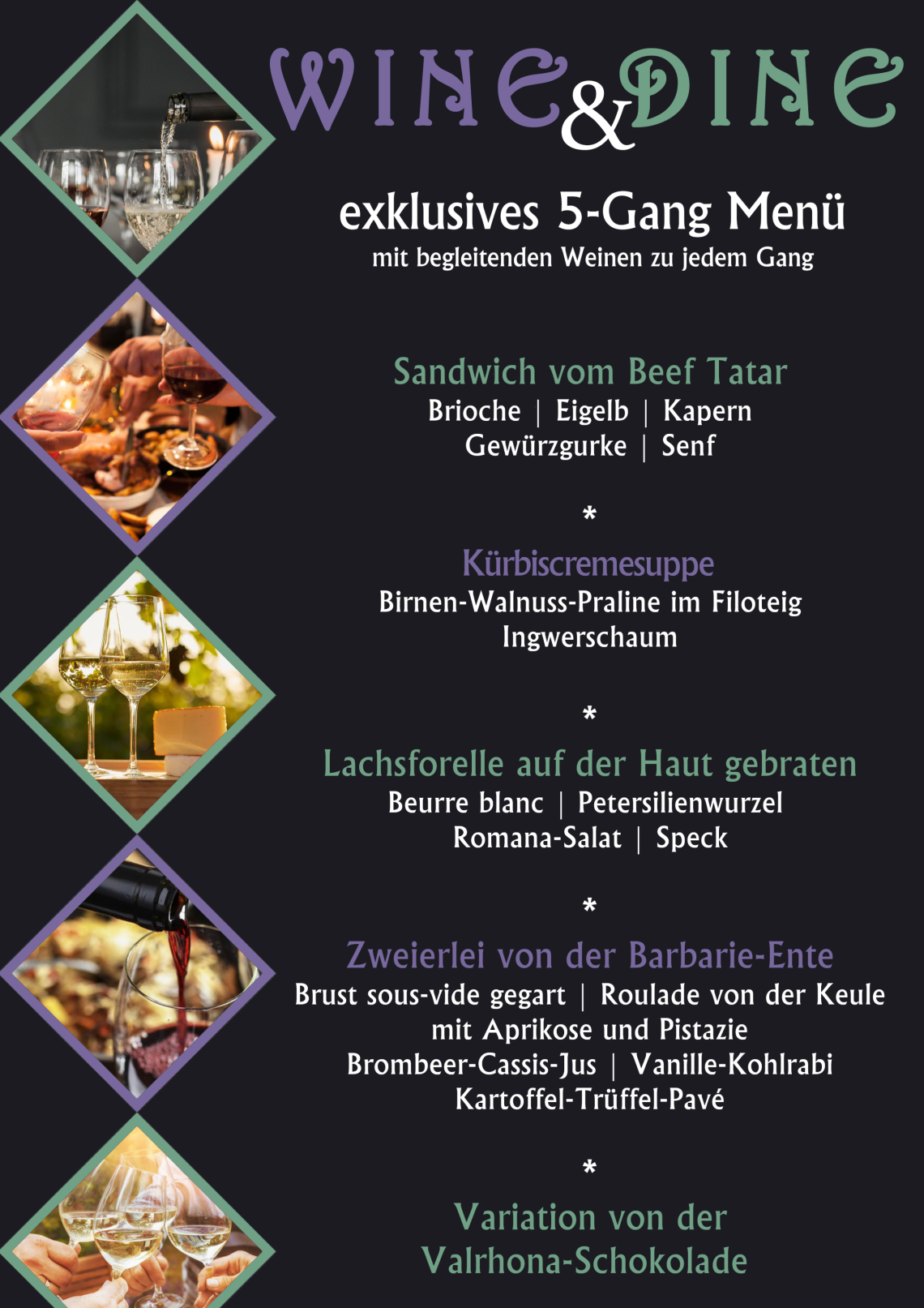 Wine&Dine Menü 2026